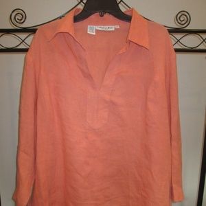 Carlie's Court Plus Size Tunic 2X 100% Linen